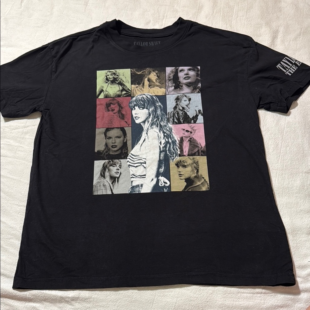 Taylor Swift Black Eras Tour T-shirt